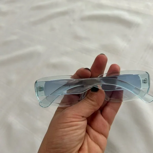 Blue Sheer Sunglasses - Picture 2 of 4